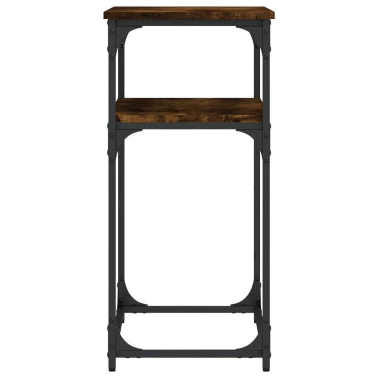 Wandtafel 75x35,5x75 cm bewerkt hout gerookt eikenkleurig MeubelReus