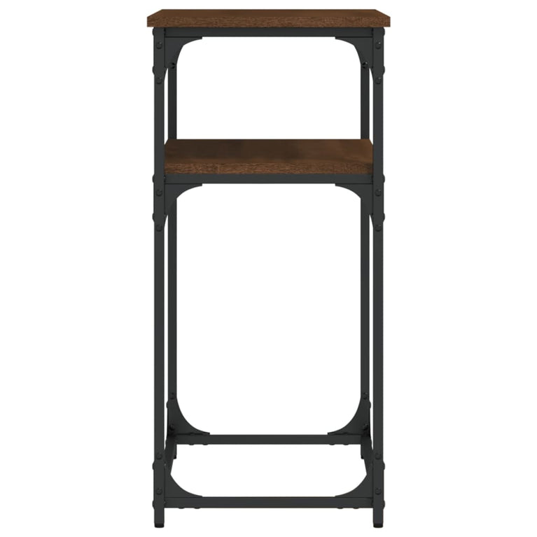 Wandtafel 75x35,5x75 cm bewerkt hout bruin eikenkleur MeubelReus