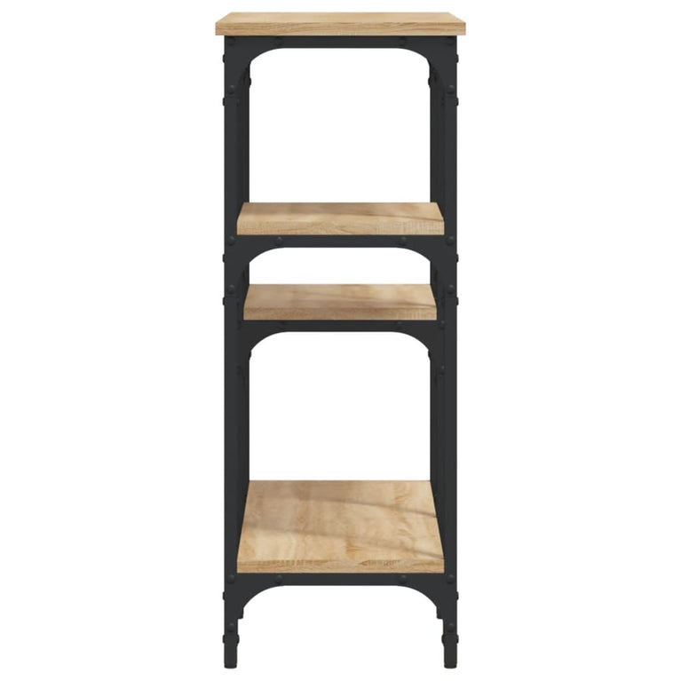 Wandtafel 80x29x75 cm bewerkt hout sonoma eikenkleurig MeubelReus