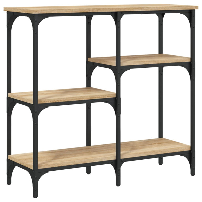 Wandtafel 80x29x75 cm bewerkt hout sonoma eikenkleurig MeubelReus