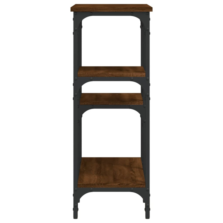 Wandtafel 80x29x75 cm bewerkt hout bruin eikenkleur MeubelReus