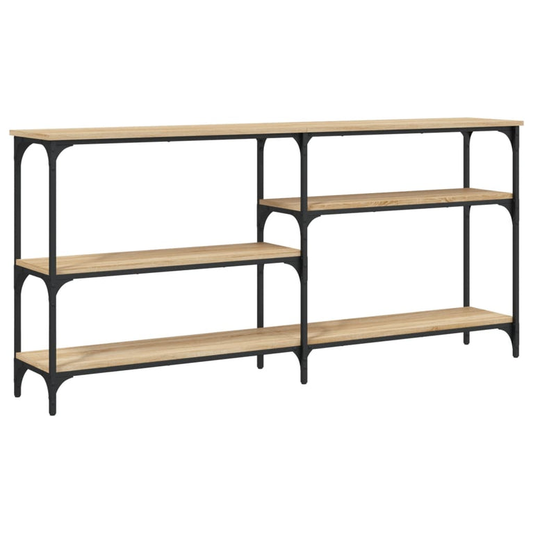 Wandtafel 160x29x75 cm bewerkt hout sonoma eikenkleurig MeubelReus