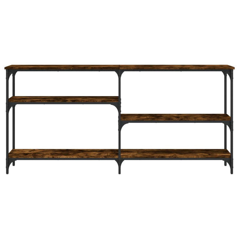 Wandtafel 160x29x75 cm bewerkt hout gerookt eikenkleurig MeubelReus