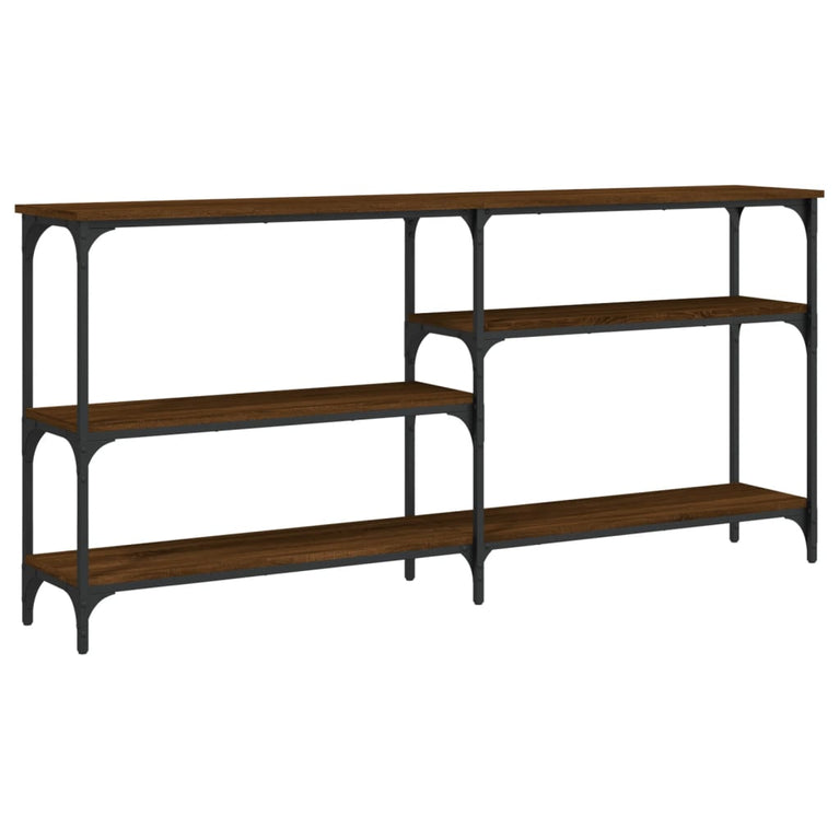 Wandtafel 160x29x75 cm bewerkt hout bruin eikenkleur MeubelReus
