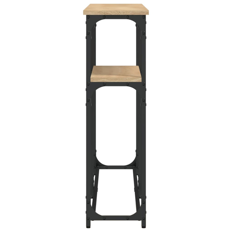 Wandtafel 145x22,5x75 cm bewerkt hout sonoma eikenkleurig MeubelReus