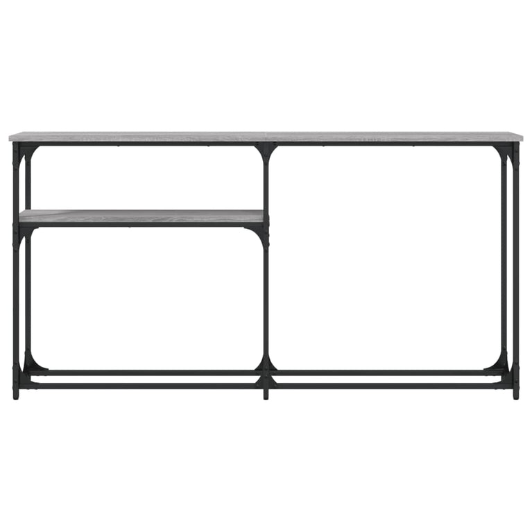 Wandtafel 145x22,5x75 cm bewerkt hout grijs sonoma eikenkleurig MeubelReus