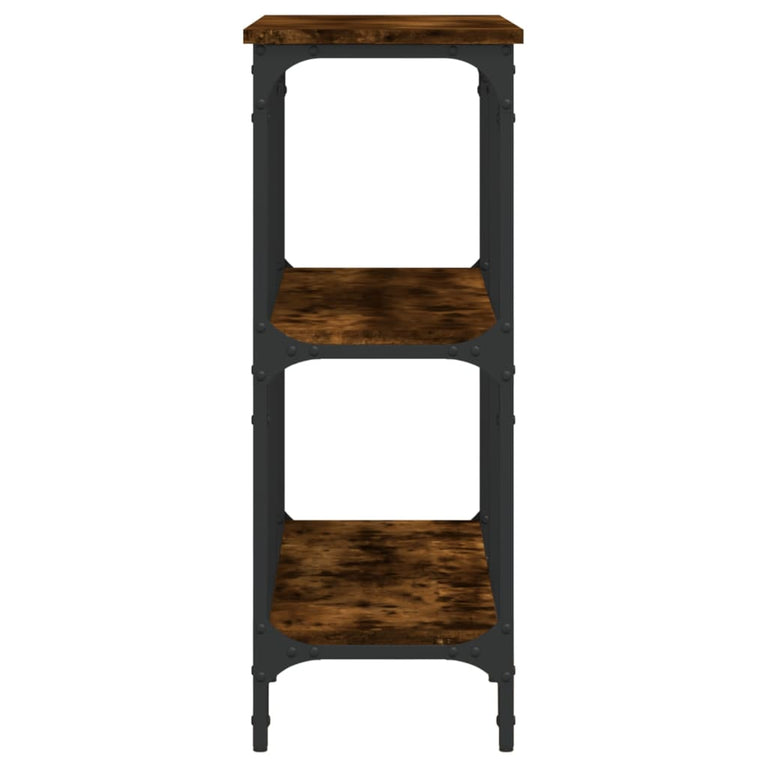 Wandtafel 100x29x75 cm bewerkt hout gerookt eikenkleurig MeubelReus