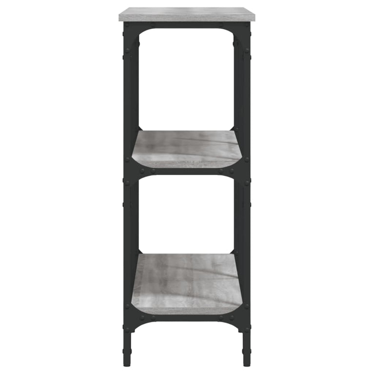 Wandtafel 100x29x75 cm bewerkt hout grijs sonoma eikenkleurig MeubelReus