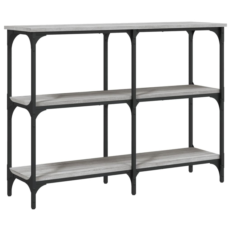 Wandtafel 100x29x75 cm bewerkt hout grijs sonoma eikenkleurig MeubelReus