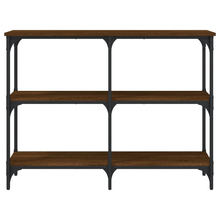 Wandtafel 100x29x75 cm bewerkt hout bruin eikenkleur MeubelReus