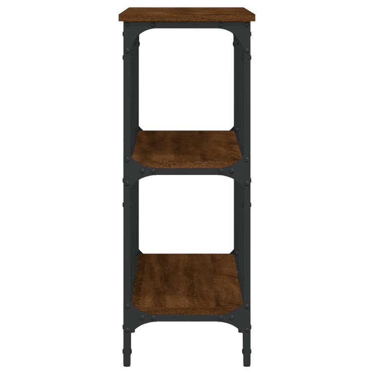 Wandtafel 100x29x75 cm bewerkt hout bruin eikenkleur MeubelReus