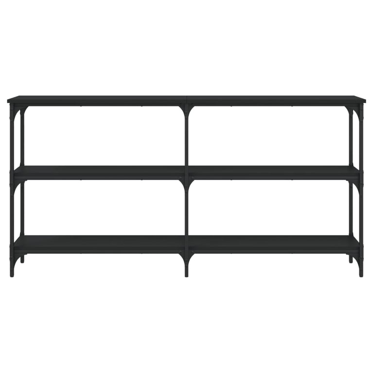 Wandtafel 150x29x75 cm bewerkt hout zwart MeubelReus