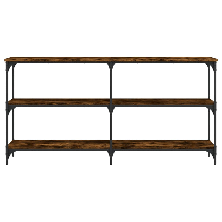 Wandtafel 150x29x75 cm bewerkt hout gerookt eikenkleurig MeubelReus
