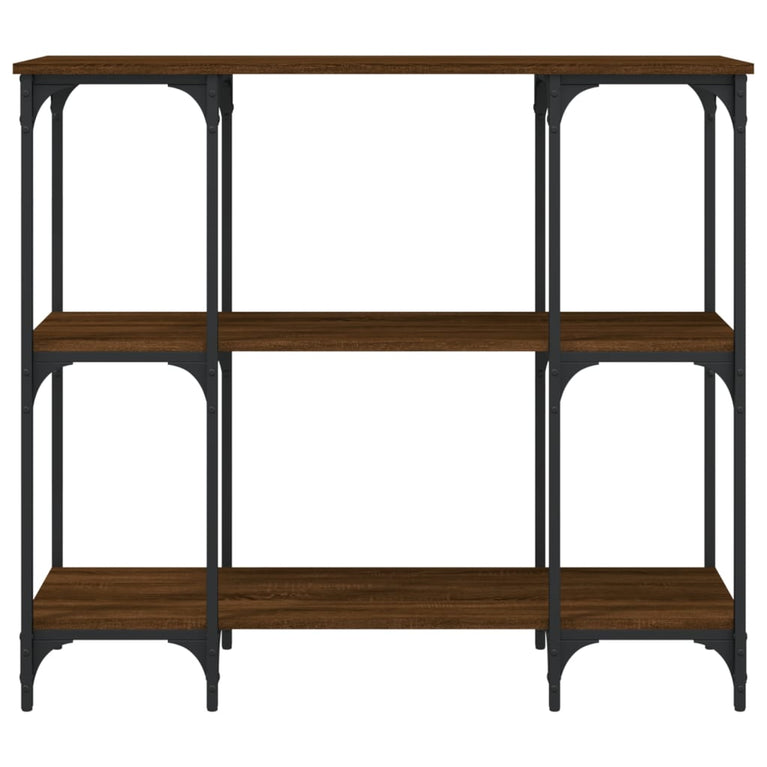 Wandtafel 102x35x90 cm bewerkt hout bruin eikenkleur MeubelReus