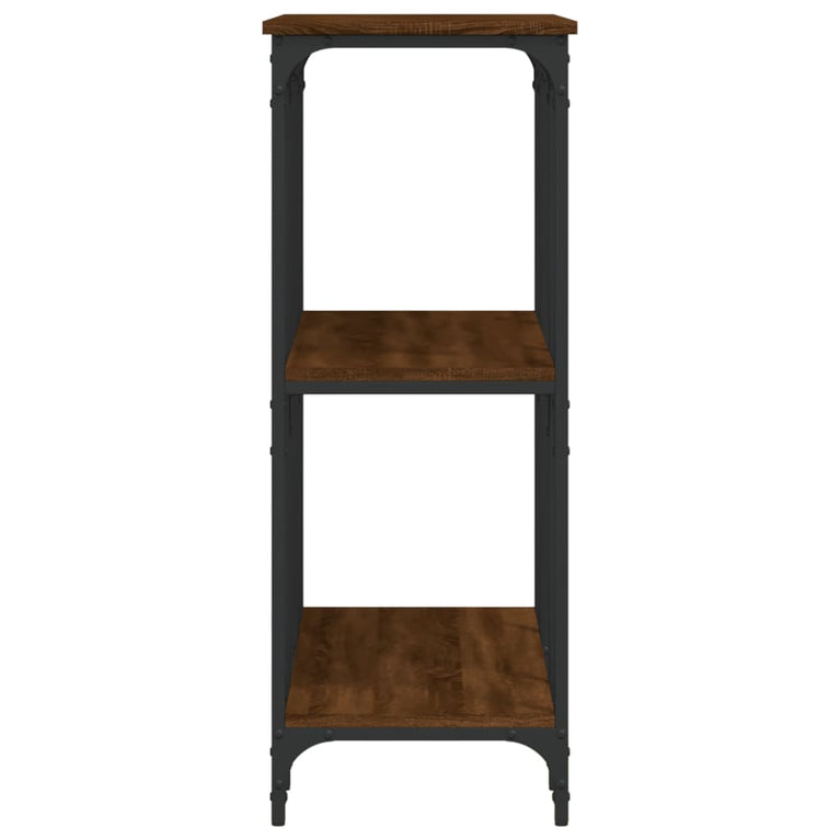 Wandtafel 102x35x90 cm bewerkt hout bruin eikenkleur MeubelReus