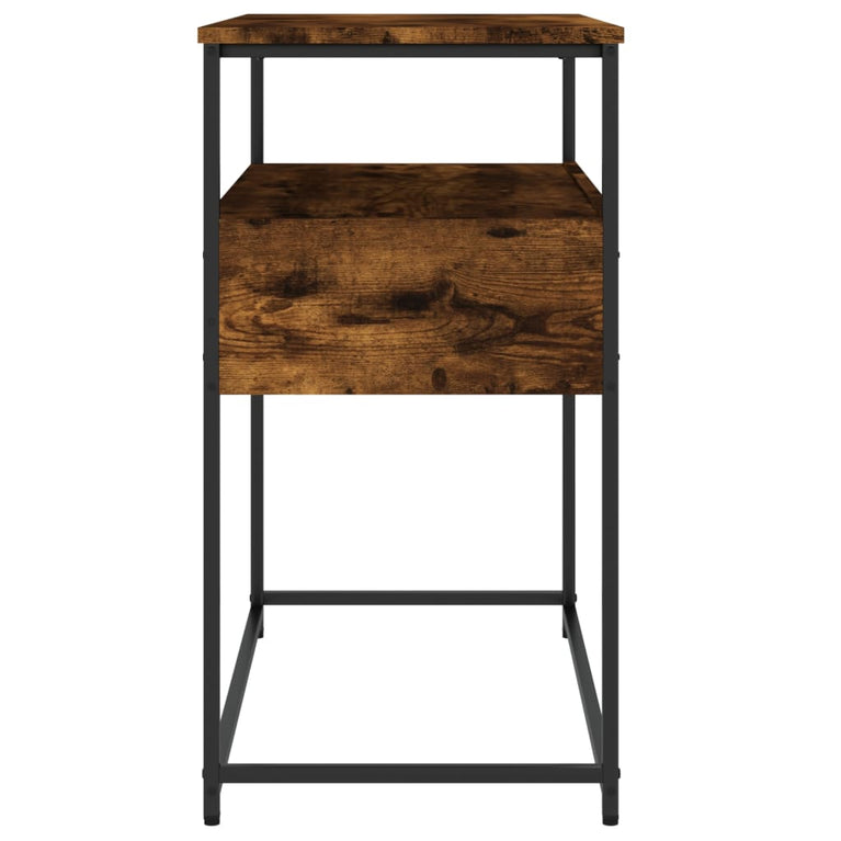 Wandtafel 75x40x75 cm bewerkt hout gerookt eikenkleurig MeubelReus
