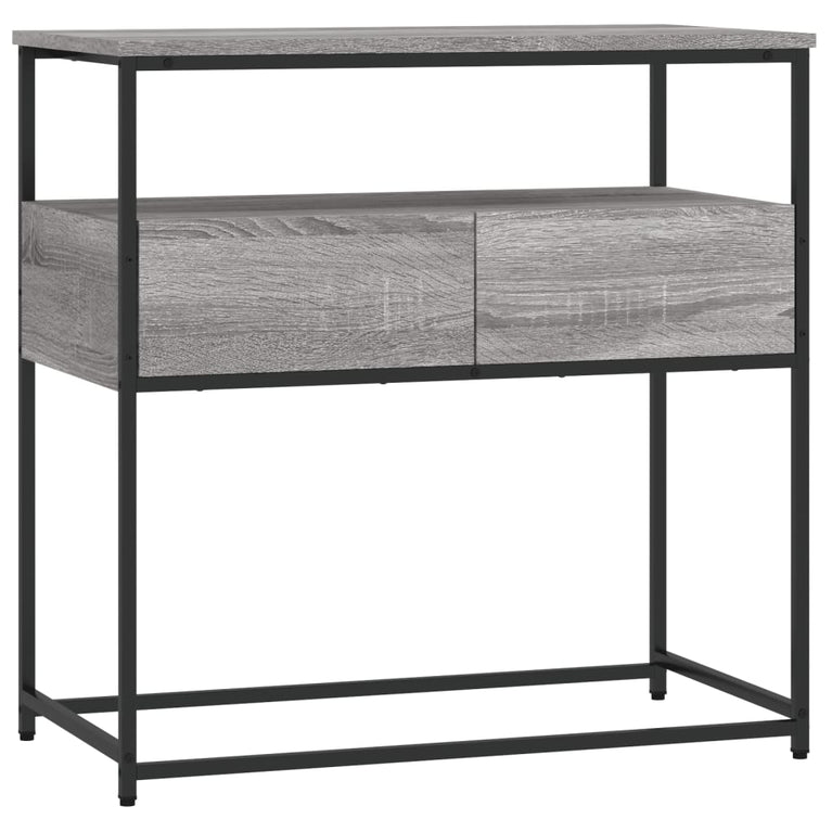 Wandtafel 75x40x75 cm bewerkt hout grijs sonoma eikenkleurig MeubelReus