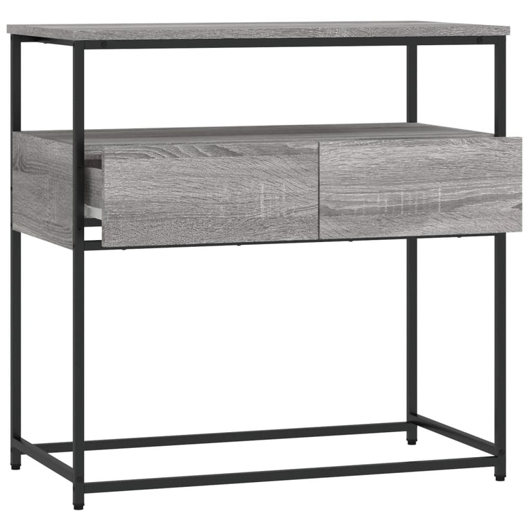 Wandtafel 75x40x75 cm bewerkt hout grijs sonoma eikenkleurig MeubelReus