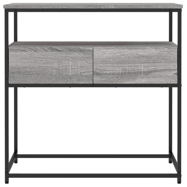 Wandtafel 75x40x75 cm bewerkt hout grijs sonoma eikenkleurig MeubelReus