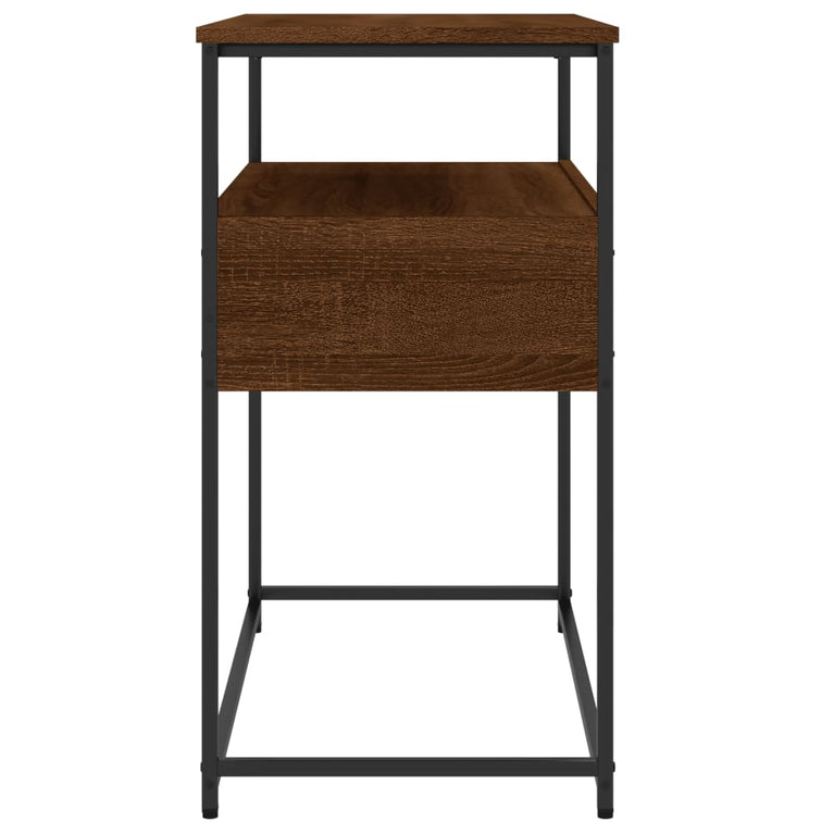 Wandtafel 75x40x75 cm bewerkt hout bruin eikenkleur MeubelReus