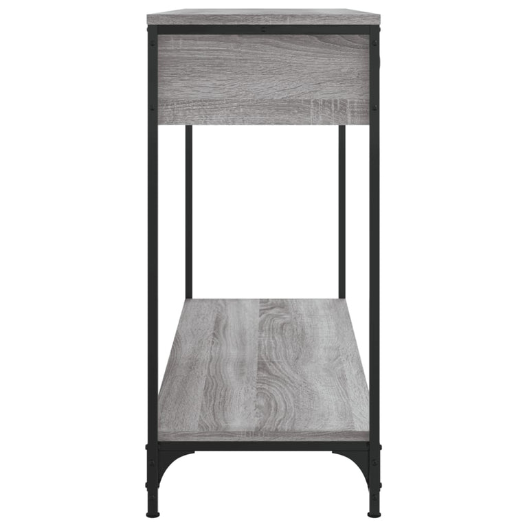 Wandtafel 100x34,5x75 cm bewerkt hout grijs sonoma eikenkleurig MeubelReus