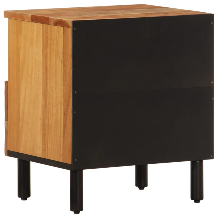 Nachtkastje 40x33x46 cm massief acaciahout