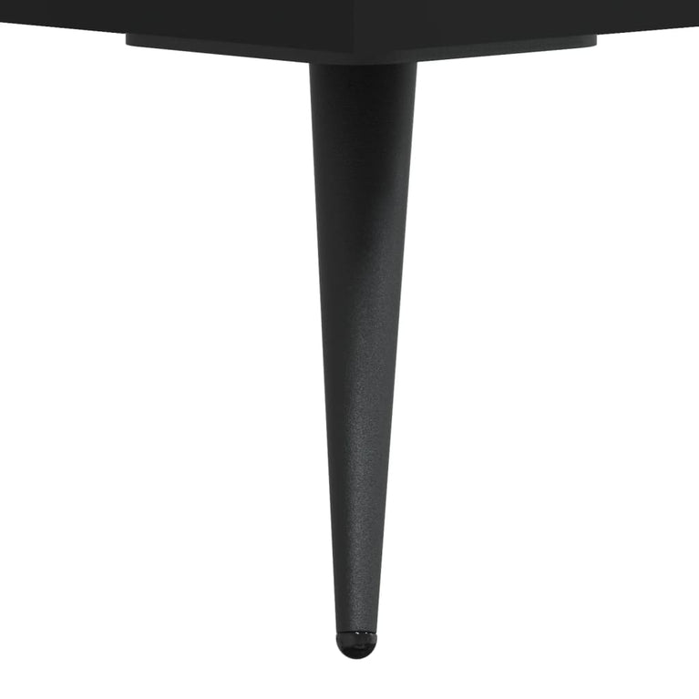Tv-meubel 80x36x50 cm bewerkt hout zwart MeubelReus