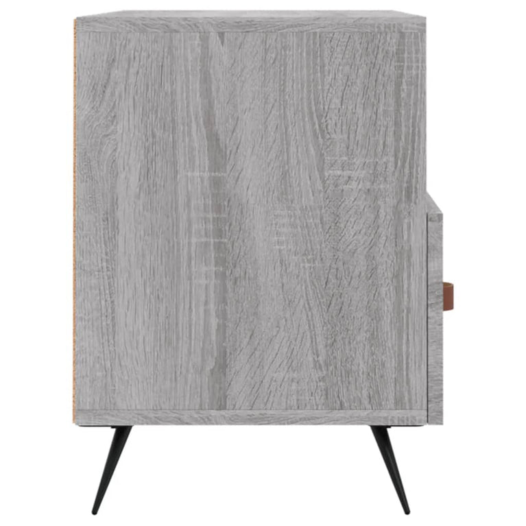 Tv-meubel 80x36x50 cm bewerkt hout grijs sonoma eikenkleurig MeubelReus