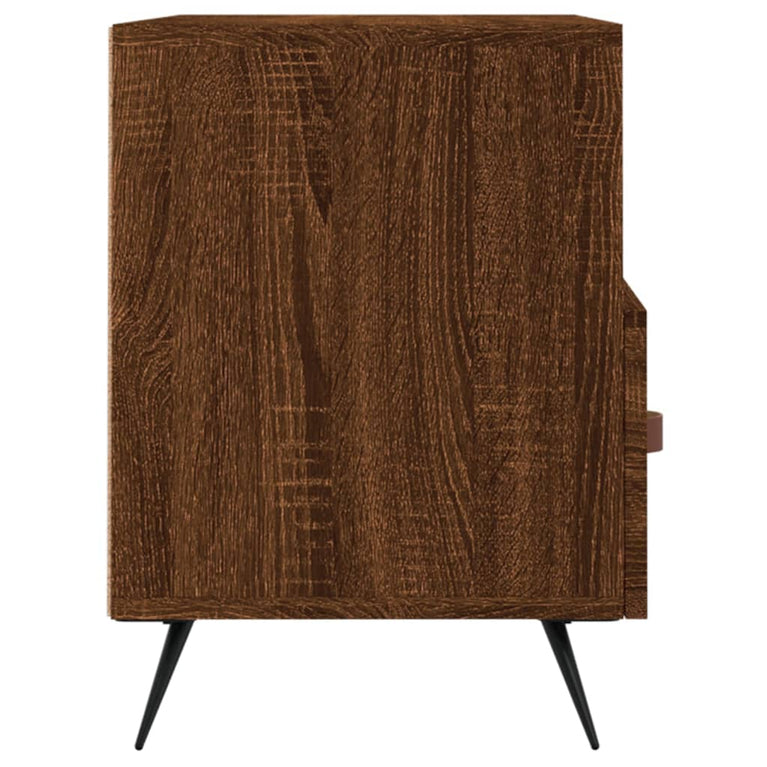 Tv-meubel 80x36x50 cm bewerkt hout bruin eikenkleur MeubelReus