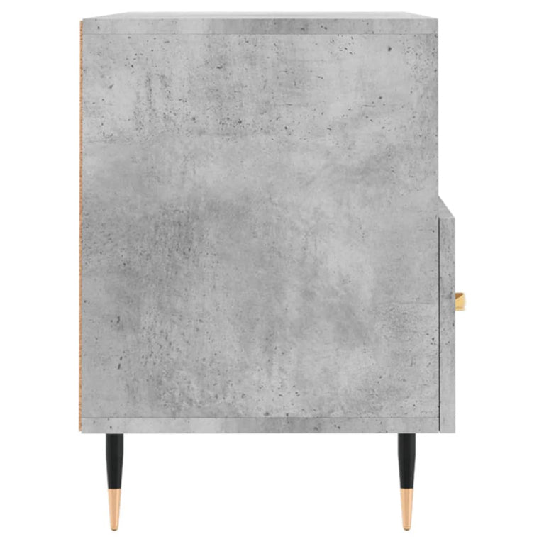 Tv-meubel 80x36x50 cm bewerkt hout betongrijs MeubelReus