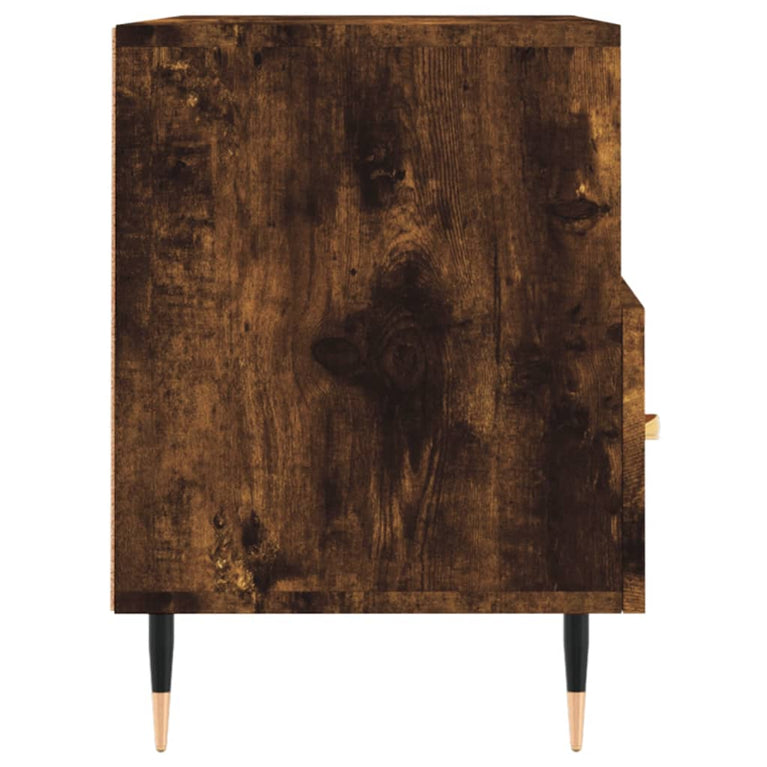 Tv-meubel 80x36x50 cm bewerkt hout gerookt eikenkleurig MeubelReus