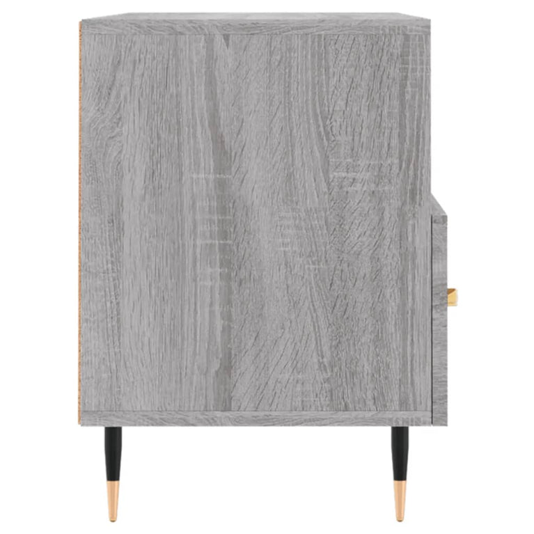 Tv-meubel 80x36x50 cm bewerkt hout grijs sonoma eikenkleurig MeubelReus