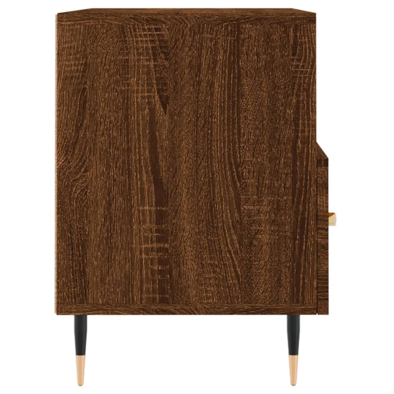 Tv-meubel 80x36x50 cm bewerkt hout bruin eikenkleur MeubelReus