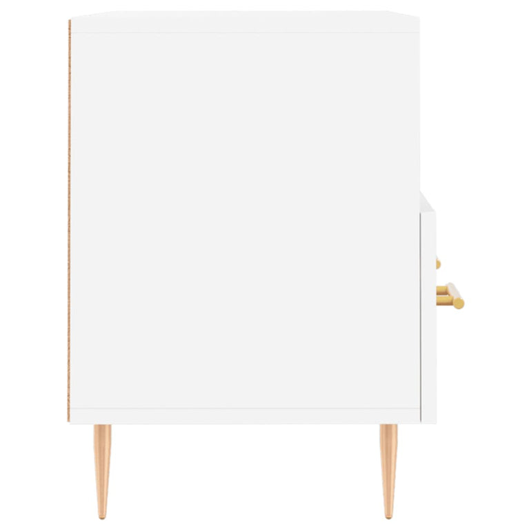 Tv-meubel 80x36x50 cm bewerkt hout wit MeubelReus