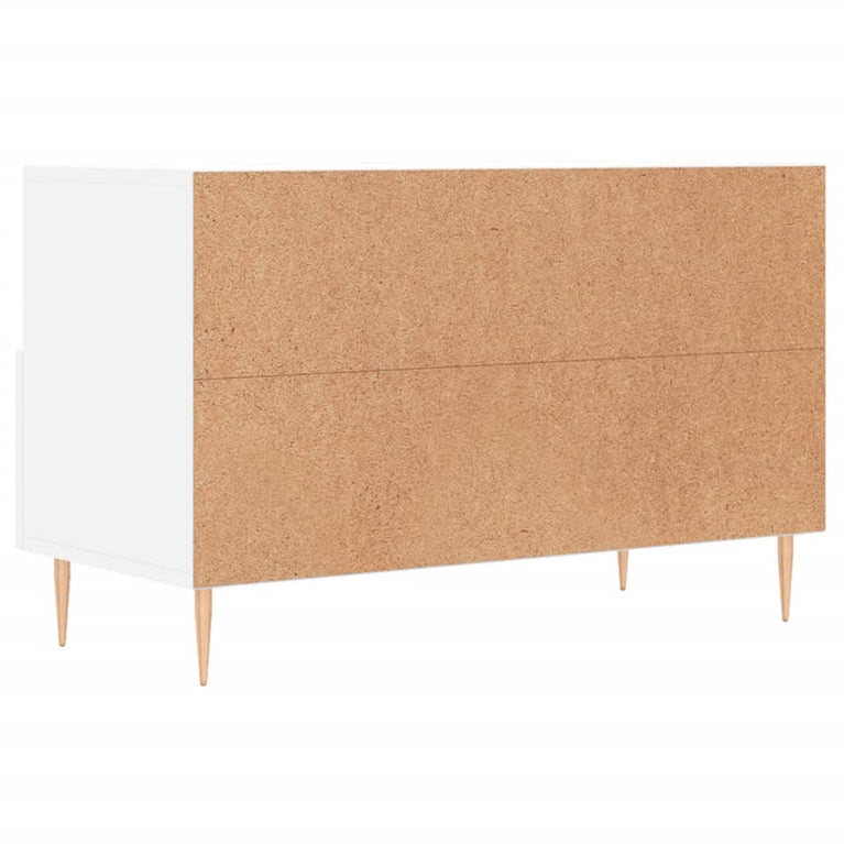 Tv-meubel 80x36x50 cm bewerkt hout wit MeubelReus