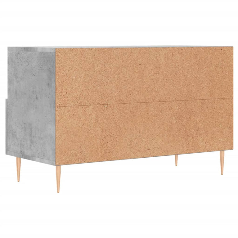 Tv-meubel 80x36x50 cm bewerkt hout betongrijs MeubelReus