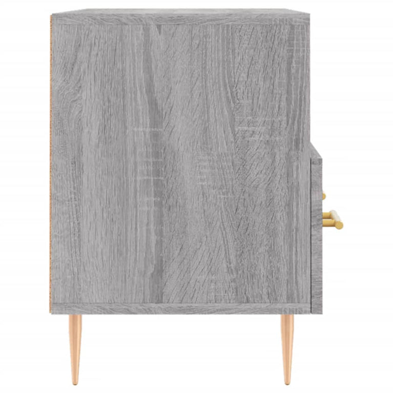 Tv-meubel 80x36x50 cm bewerkt hout grijs sonoma eikenkleurig MeubelReus