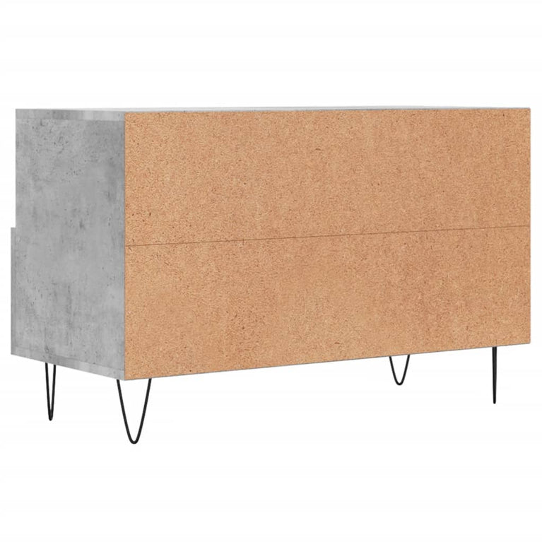 Tv-meubel 80x36x50 cm bewerkt hout betongrijs MeubelReus
