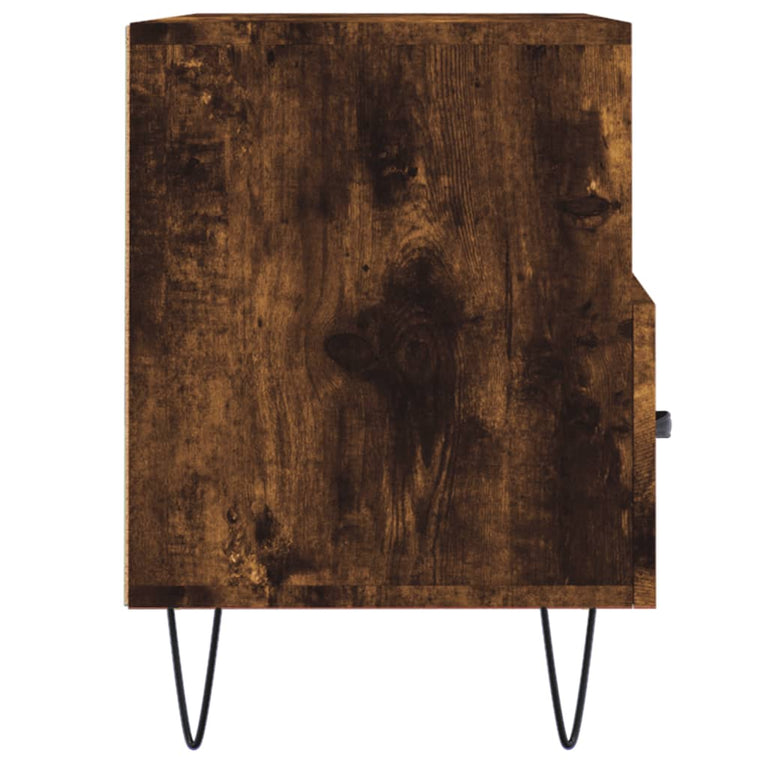 Tv-meubel 80x36x50 cm bewerkt hout gerookt eikenkleurig MeubelReus