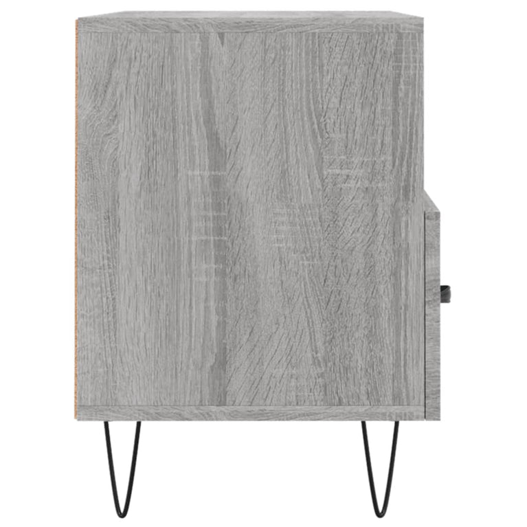 Tv-meubel 80x36x50 cm bewerkt hout grijs sonoma eikenkleurig MeubelReus