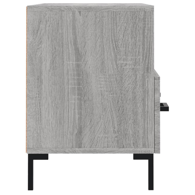 Tv-meubel 80x36x50 cm bewerkt hout grijs sonoma eikenkleurig MeubelReus