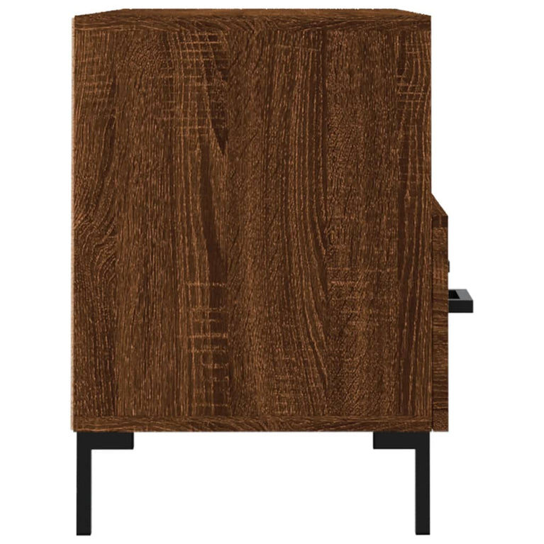 Tv-meubel 80x36x50 cm bewerkt hout bruin eikenkleur MeubelReus