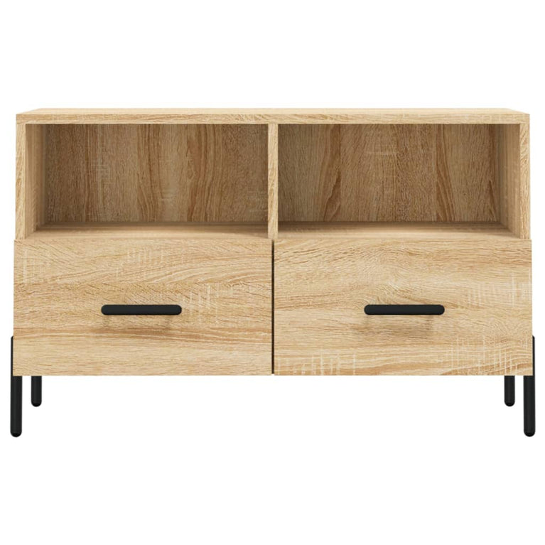 Tv-meubel 80x36x50 cm bewerkt hout sonoma eiken MeubelReus