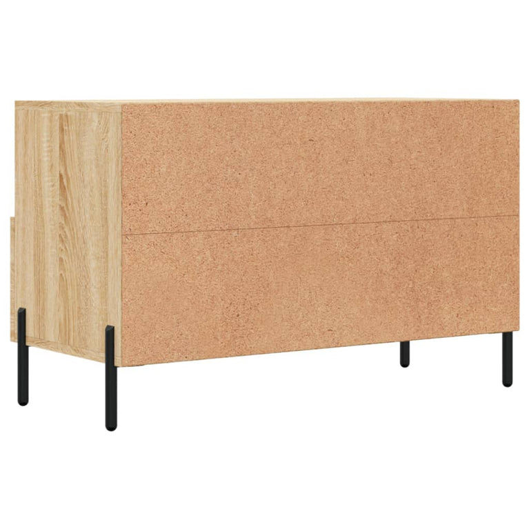 Tv-meubel 80x36x50 cm bewerkt hout sonoma eiken MeubelReus
