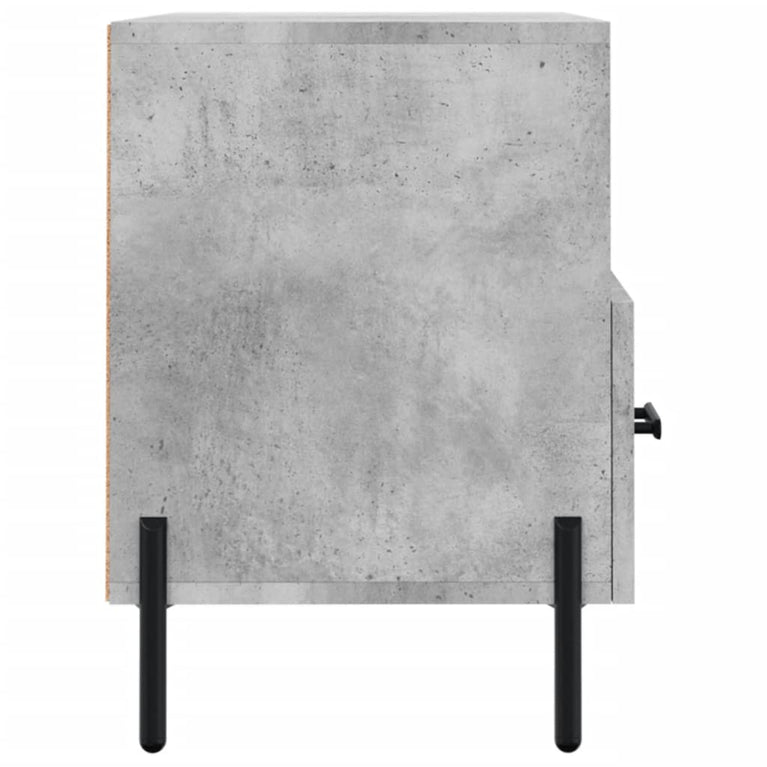 Tv-meubel 80x36x50 cm bewerkt hout betongrijs MeubelReus