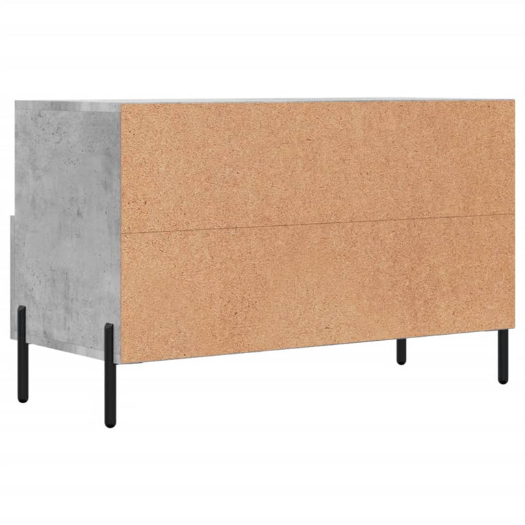 Tv-meubel 80x36x50 cm bewerkt hout betongrijs MeubelReus