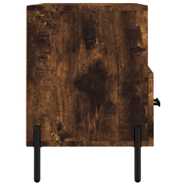 Tv-meubel 80x36x50 cm bewerkt hout gerookt eikenkleurig MeubelReus