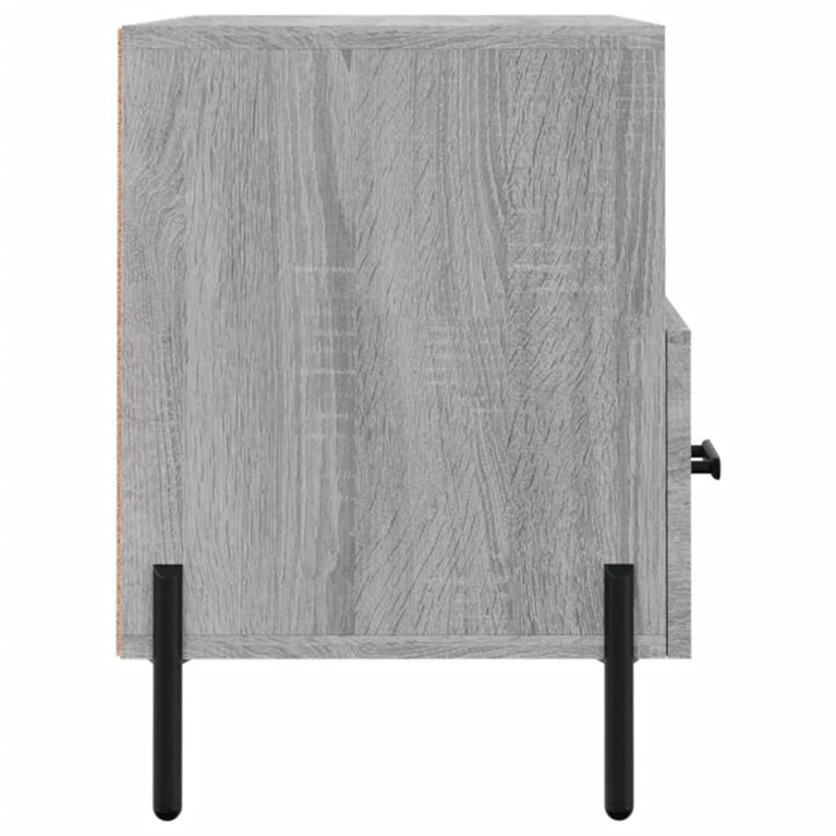 Tv-meubel 80x36x50 cm bewerkt hout grijs sonoma eikenkleurig MeubelReus