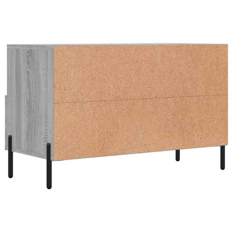 Tv-meubel 80x36x50 cm bewerkt hout grijs sonoma eikenkleurig MeubelReus