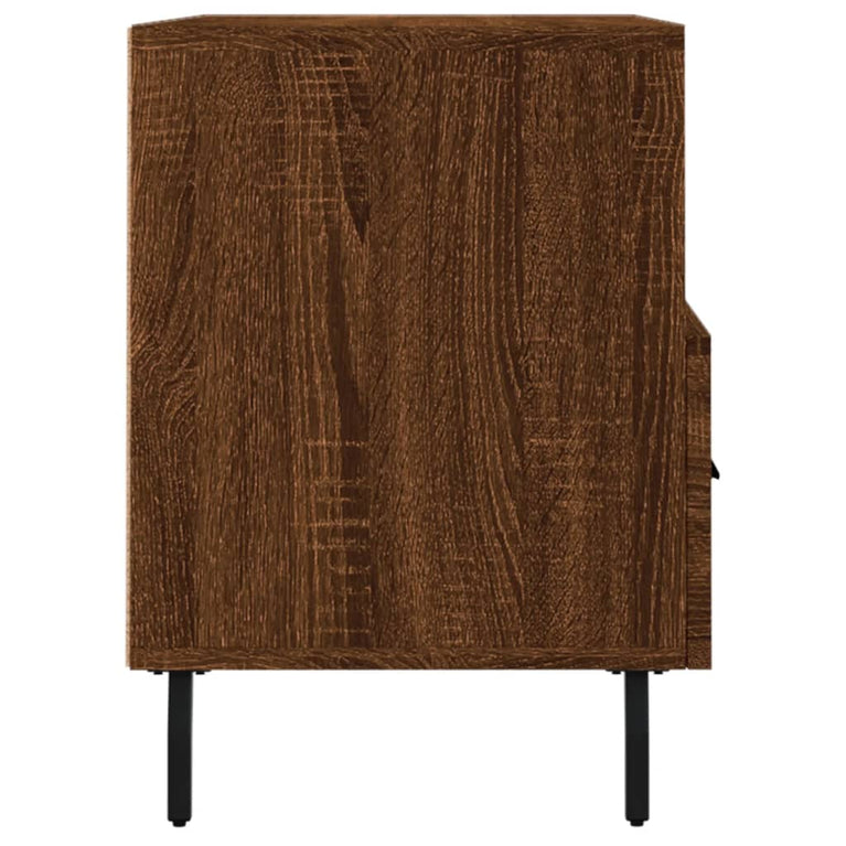 Tv-meubel 80x36x50 cm bewerkt hout bruin eikenkleur MeubelReus